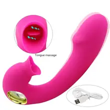 Electric Lick Suck Automatic Oral Sex Machine Male Vibrating Intelligent Heat Realistic Sex Toy For women