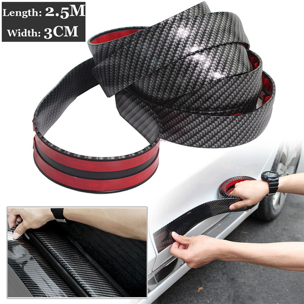 

Universal Car Door Edge Scratch Protector 2.5m Strip Sealing Guard Trim Automobile Door Sticker Decoration Protector Car-styling