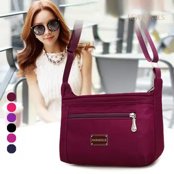 

PinShang Women Waterproof Zipper Single Shoulder Bag with Adjustable Strap