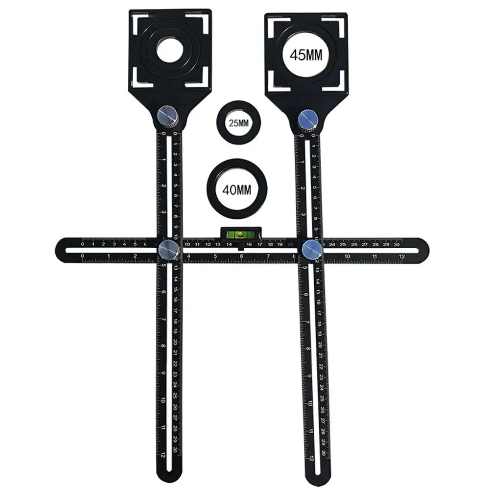 

Adeeing Universal Adjustable Hole Locator Ruler for Glass Tile Punching