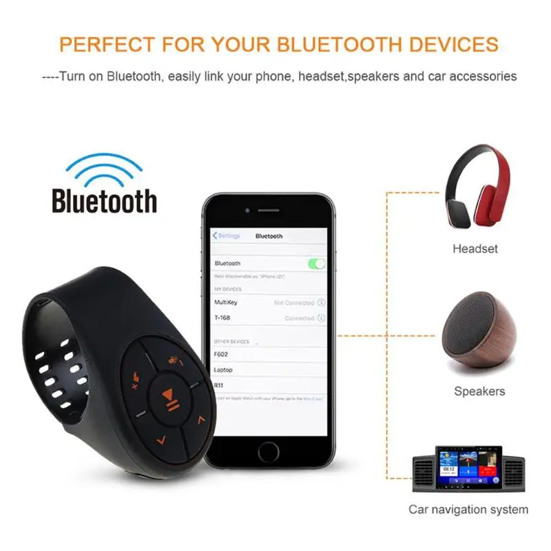Беспроводной Bluetooth Автомобильный пульт дистанционного управления цепь