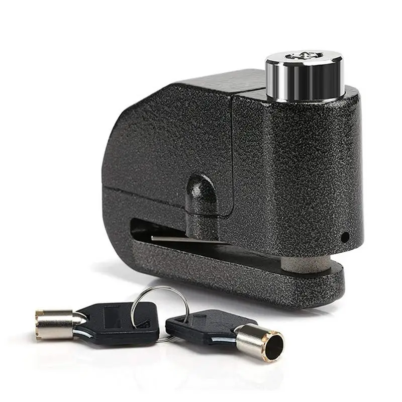 

Motorcycle Disc Brake Lock Anti-Theft Alarm System 120db Loud Aluminum Alloy Anti-tamper Battery Door Automatically Reset Durabl