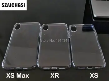 

wholesale 100pcs/lot PC hard plastic transparent mobile cell Phone Case for iphone x xs xr xs max