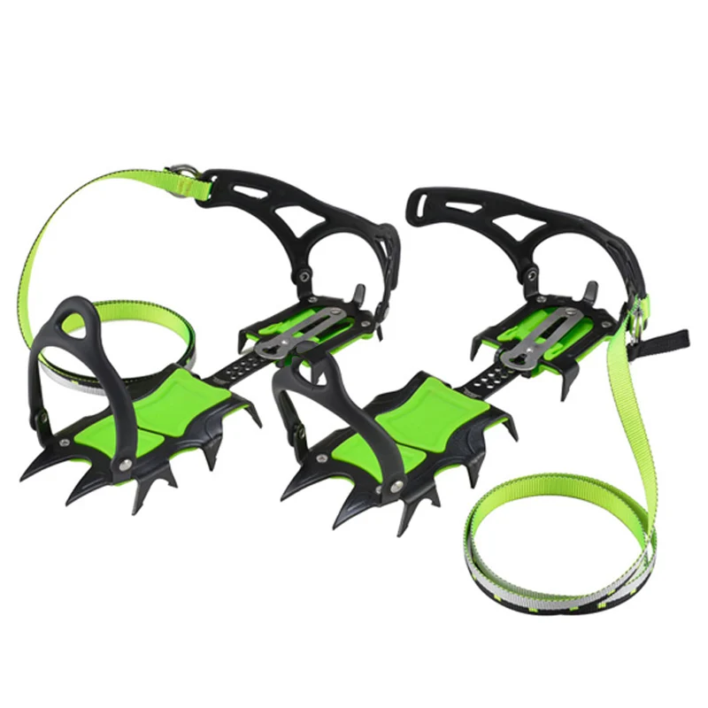 

Fourteen Teeth Crampons Professional Stainless Steel Ice Gripper Hiking Climbing Equipment Travel Kits
