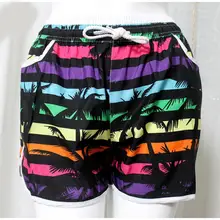 MISSKY летние женские шорты для плавания с цветочным принтом, быстросохнущие женские шорты размера плюс, пляжная одежда, шорты для женщин, спортивная одежда