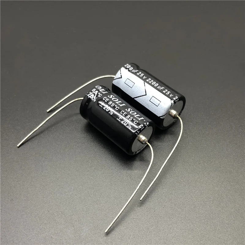 5 шт./50 шт. 2200 мкФ 25 в SOLI 16x27 мм 25V2200uF осевой алюминиевый электролитический