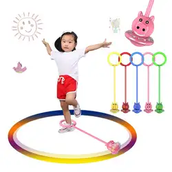 Детский фитнес для взрослых одноногий поросенок прыжок вспышка дети прыгающее кольцо танцор прыгающий шар брошенный ножной шар с губкой