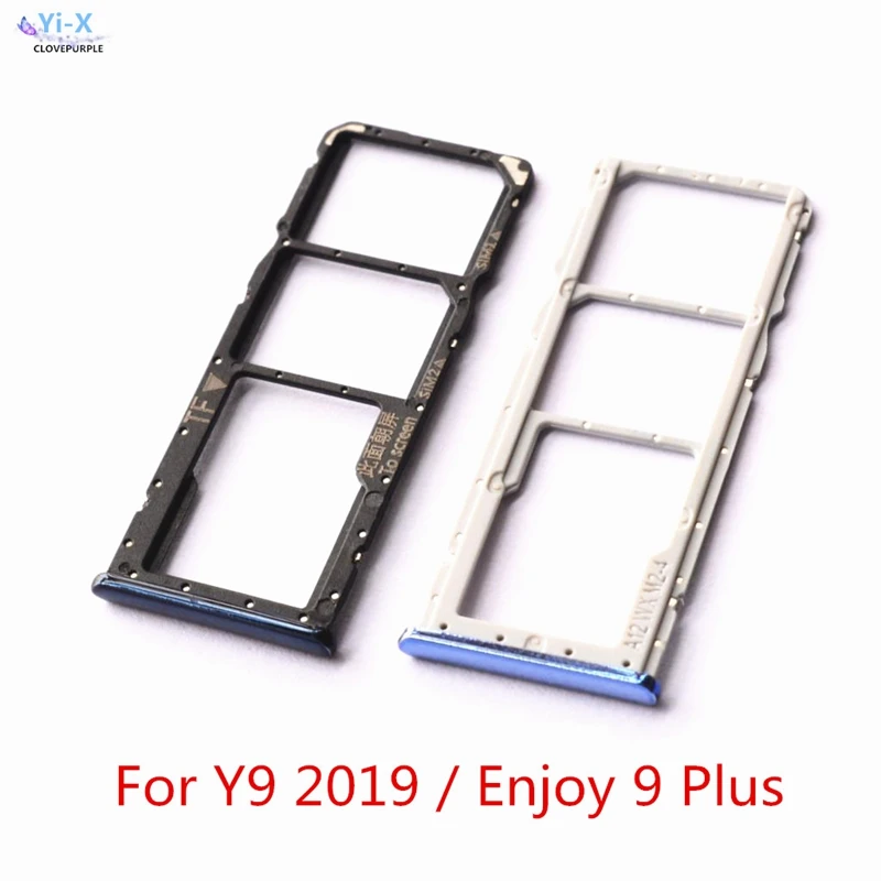 

For Huawei Y9 2019 SIM Card Tray Micro SD Card Holder Slot Adapter Parts For huawei Enjoy 9 plus