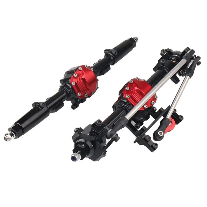 

Fimonda Aluminum Alloy Front & Rear Axles for Axial SCX10 II 90046 90047 1/10 RC Crawler Car Scratch Resistant Upgrade Parts