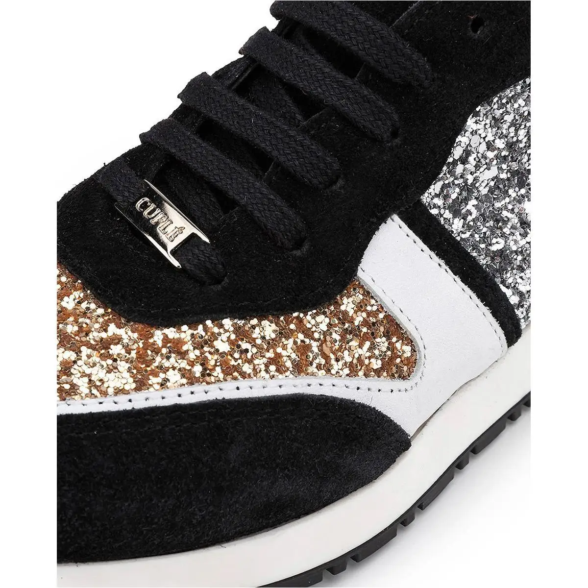 Glitter plata Oro Deportiva Mujer Zapatillas Oro Bajas Textil Cuple XxgwBCqw
