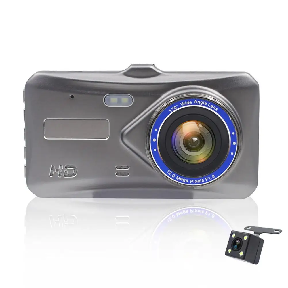 

4 Inch Touch Screen Dual Lens Full HD 1080P Car DVR Night Vision Driving Video Recorder Rear View Reversing Camera Dash Camera