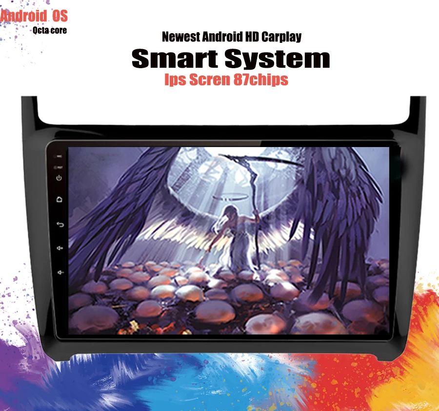 Excellent 2Din Multimedia Video Player Android 9.1 GPS Navigation Radio WIFI For Volkswagen VW POLO 2012-2018 Sedan Cassette Stereo no dvd 4
