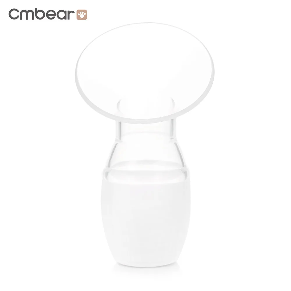 Cmbear силиконовый коллектор молока безопасности PP ручной молокоотсос с крышкой 180