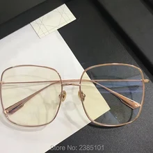 Оптические очки винтажные квадратные Женские оправы для очков роскошные дизайнерские брендовые золотистого цвета прозрачный очки мужские оправы для очков