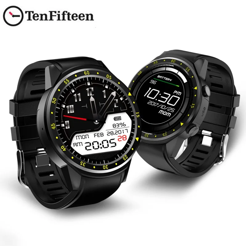 TenFifteen F1 Sports Smart watch GPS Smart Watch Phone 1.3 inch MTK2503 Dual Bluetooth Beidou Camera Heart Rate / Sleep Monito