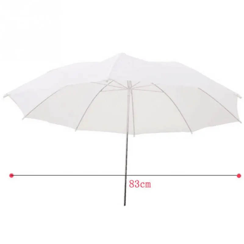 Мягкий зонтик 33 дюйма 83 см Фотостудия вспышка прозрачный белый мягкий фото-зонт аксессуары для студийной камеры