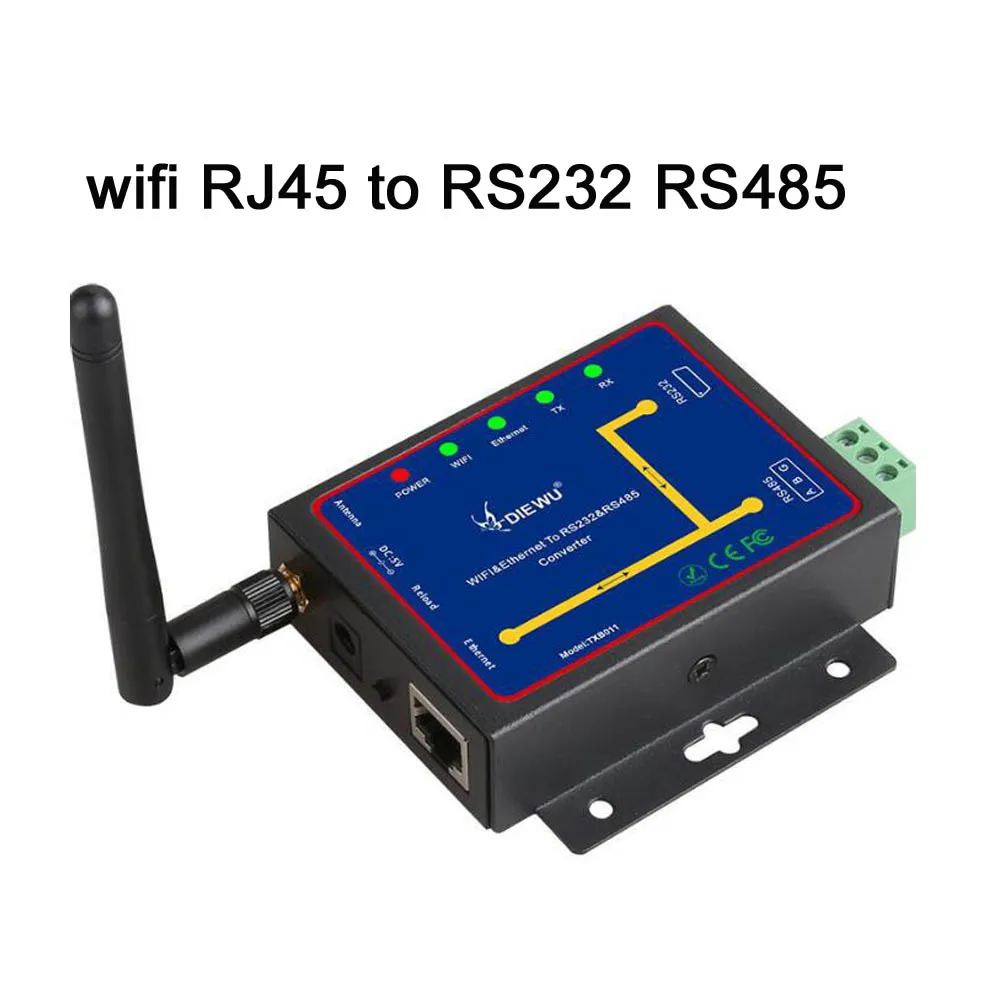 

WIFI Serial device Server RS232 RS485 to RJ45&WIFI Server wifi converter RS232/RS485/Ethernet Interface Module TCP/UDP/IP P2P