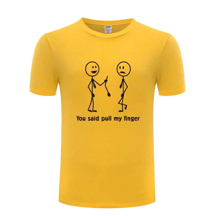 You Said Pull My Finger Novelty Funny Creative Mens Men T Shirt Tshirt 2018 New Short Sleeve O Neck Cotton Casual T-shirt | Мужская