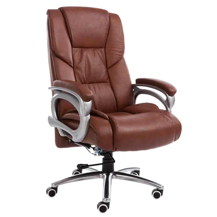 

High Quality Computer Chair Household Leisure Lying Boss Chair Rotary Lifting Office Chair Aluminum Alloy Foot Swivel Chair
