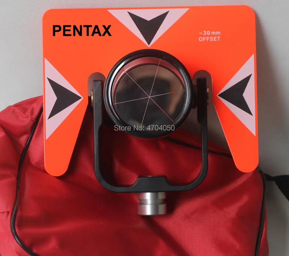 

BRAND NEW All Metal Single Prism Red Prism Set with soft Protection Bag for pentax total station surveying