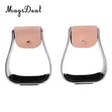 MagiDeal 2 шт Взрослый алюминиевый перемешивание Конный Всадник коляска противоскользящие ботфорты черный