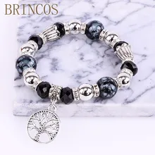 Хрустальный Браслет Ручной Работы Женские Ювелирные изделия бусины Цыганский браслет женские ювелирные изделия влюбленные черные лучшие- товаров