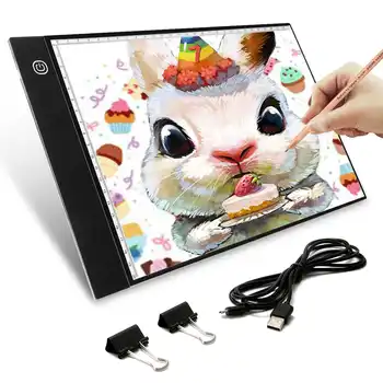 

New A4 LED Digital Drawing Graphic Tablet Writing Painting Box Tracing Board LED Light Pad Copy Board with Brightness Control