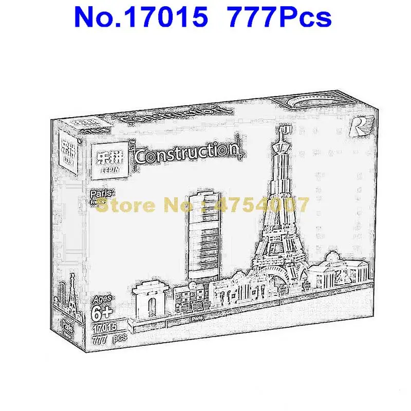 

777pcs World Famous Architecture Building Pairs Compatible 20144 Building Blocks Toy