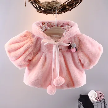 

Baby Girl Winter Jacket 2019 Toddler Girl Shawl Children's Winter Warm Cloak Kids Cute Outerwear Little Girls Coats and Jackets