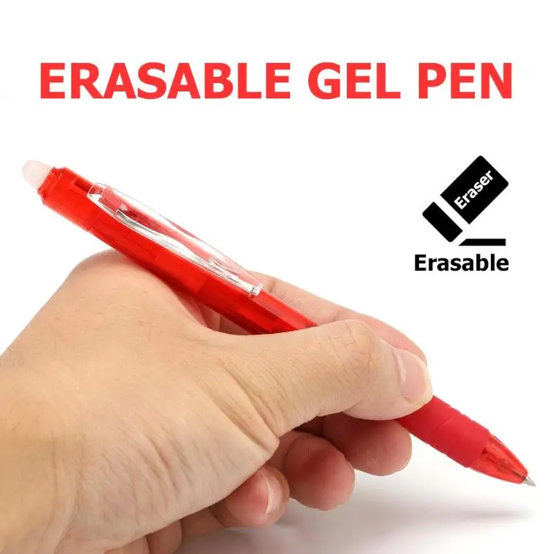0,5 мм стираемая гелевая ручка прессование трения школьные Офисные инструменты для письма круглый шарик заправка дропшиппинг ручки маскирующий карандаш