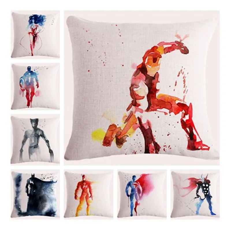 Cartoon Pillowcase Cushion Cover Cotton Throw Pillow Case Home