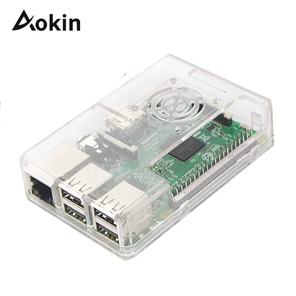 

Case For Raspberry Pi 3 Case ABS Protective Transparent Balck Blue Red Shell Cover For Raspberry Pi Case 3 B/3/2/ B+ Capa Fundas