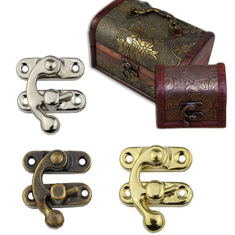 

Furniture Hardware Home Improvement Hook Gift Metal Lock Decorative Hasps Wooden Jewelry Box Padlock Small Antique