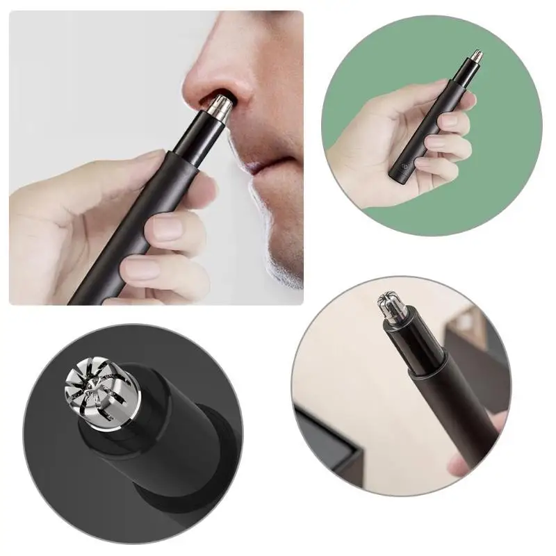 

Xiaomi Nose Trimmer Hair Clipper Trimer Potable Ear Nose Hair Shaver Clipper Electric Shaver Waterproof Safe Cleaner For Men