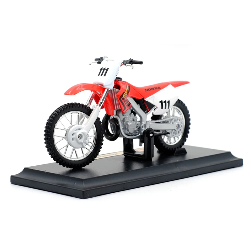 MAISTO 1:18 HON & DA CR250R Литая модель мотоцикла из сплава работающая Коротковолновая