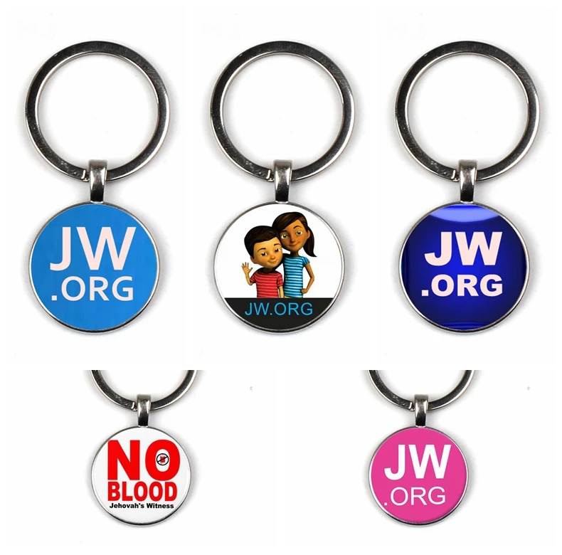 

Jehovah's Witness Keychain Glass Time Gem Keychain Key Jewelry JW.ORG Handmade Photo Personality Keychain JW.ORG Bible