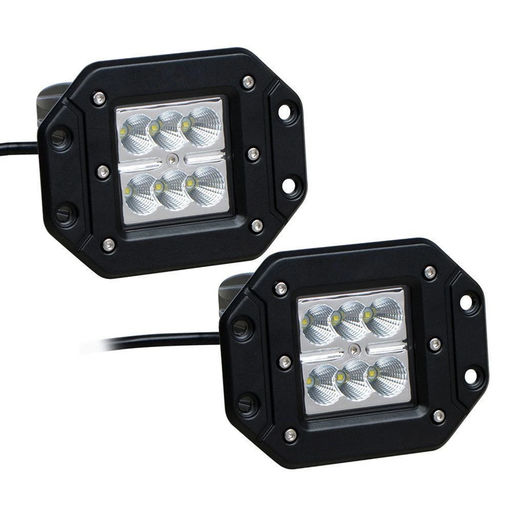 

DHBH-For Ford F150/250/350 Flush Mount Backup Reverse Rear+Front Bumper 4X Led Lights