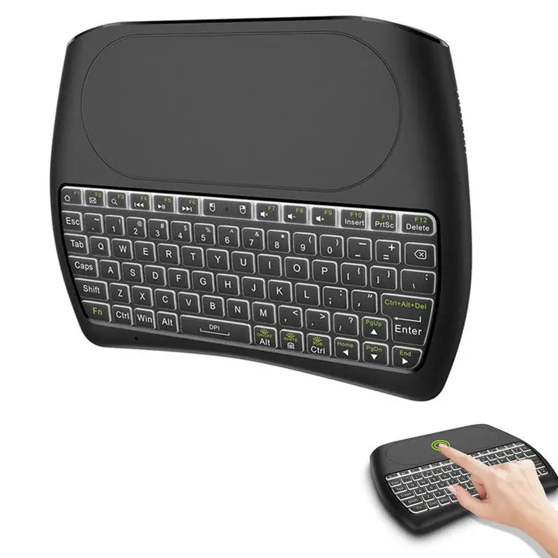

Smart Keyboard Mouse Wireless 2.4G Fly Air Mouse Backlit Rechargeble Mini Remote Control For Android Tv Box/Mini Pc/Tv D8