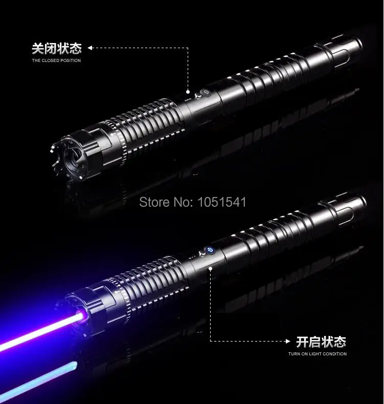 

Most Powerful 200w 200000m 450nm High Power Blue Laser Pointers Flashlight Burn Match Candle Lit Cigarette Wicked LAZER Torch