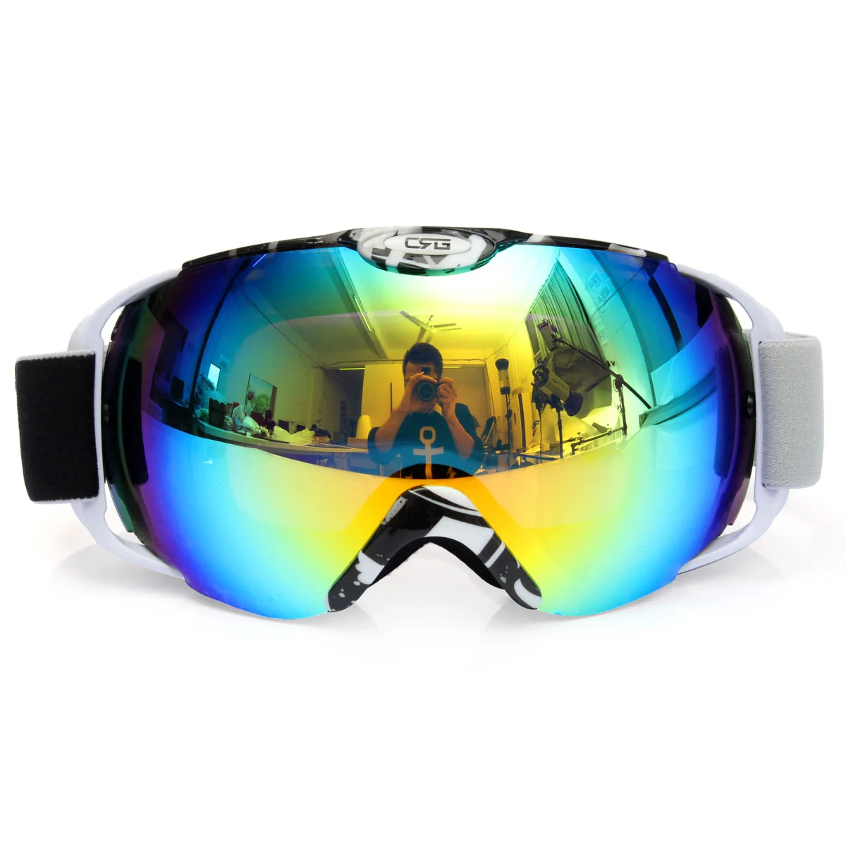 

Fashion Unisex Adults Professional Spherical Anti-fog Dual Lens Snowboard Ski Goggle Eyewear