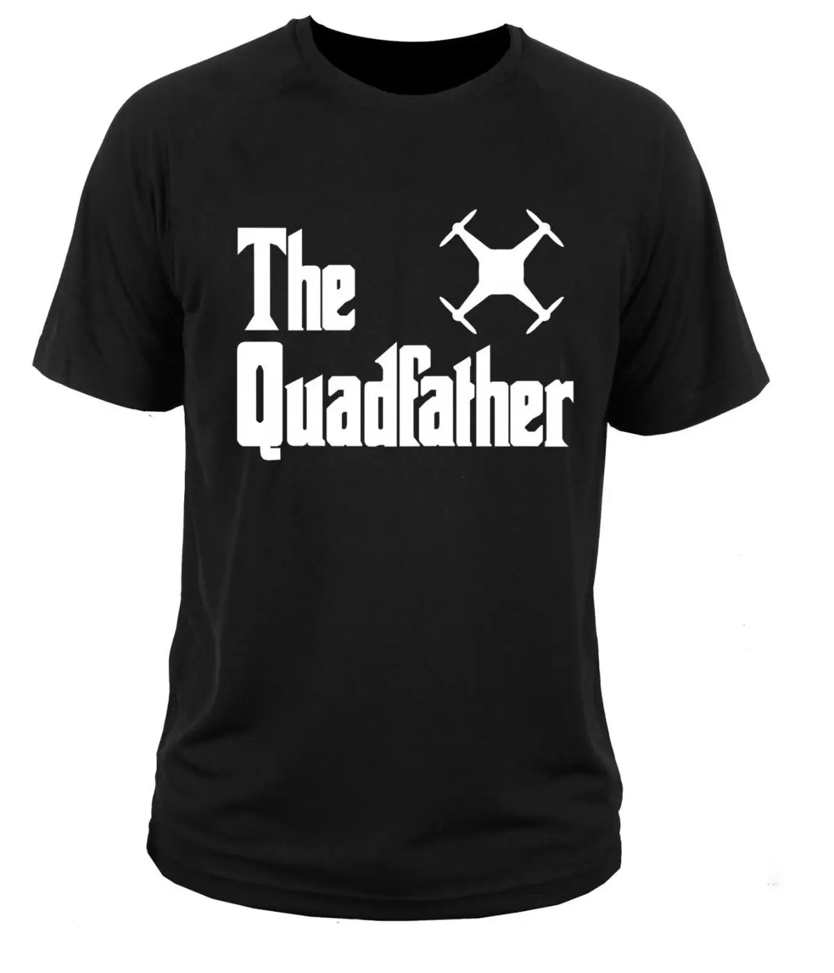 Новинка 2018 года крутая футболка Quadcopter Дрон вертолет Quadfather футболки для девочек