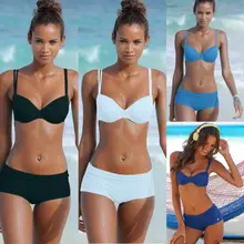 Женский бюстгальтер с мягкими чашечками Бинт Купальник женский из двух частей бикини с эффектом «пуш-ап» Набор стильные купальники пляжная одежда Biquini наряды
