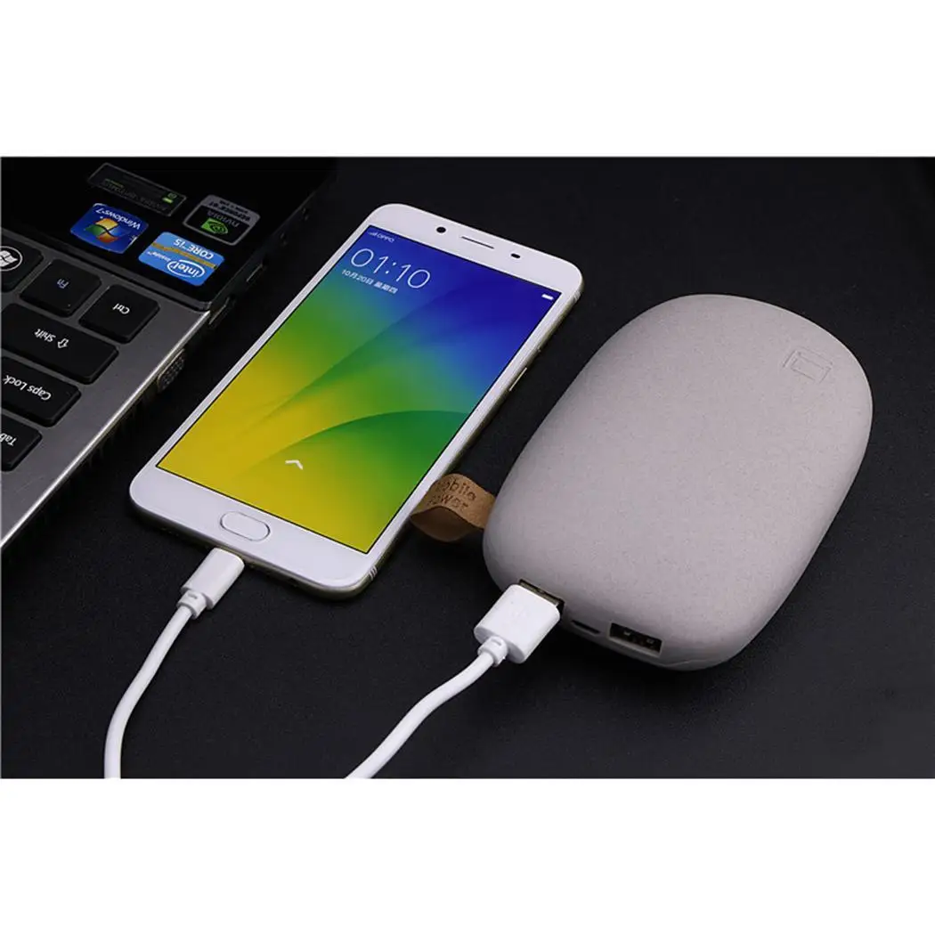 Модный милый портативный двойной USB 80% выход ручной быстрой зарядки внешний