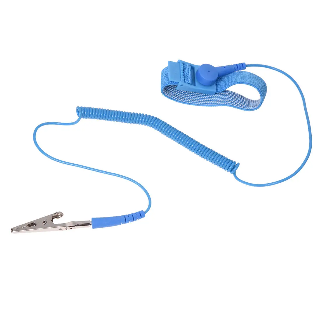 Blue Wireless Anti Static Discharge Band Ground Wrist Strap Belt Smart