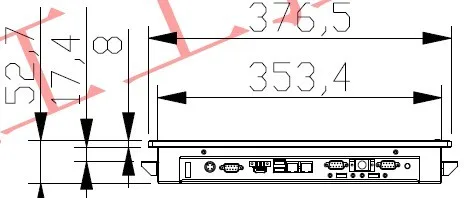 15' дюймовый hign высокая яркость industric панель ПК с 2 * LAN и 1 * VGA