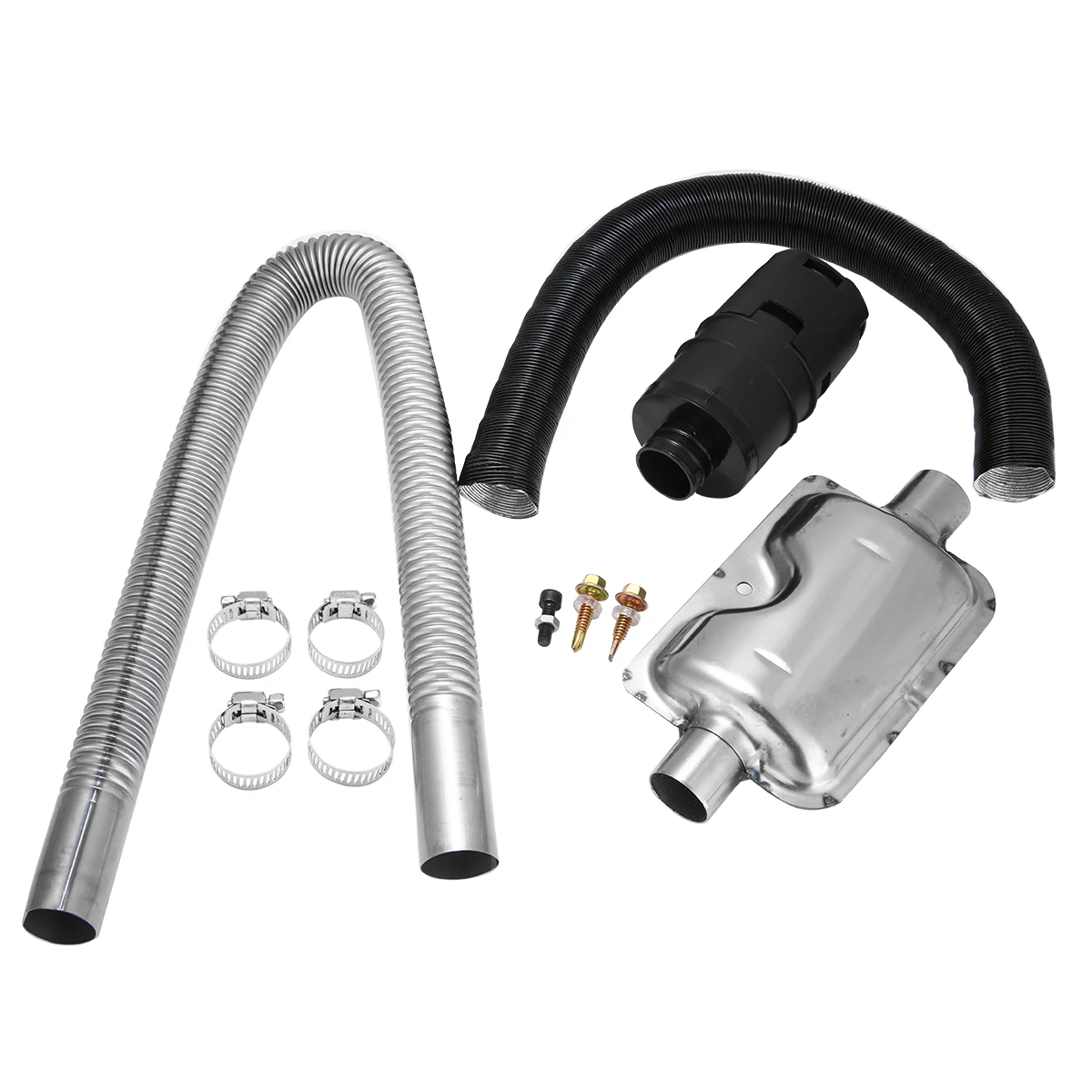 

Air Conditioning Heater Parts 1 Set 24mm Exhaust Silencer+25mm Air Filter+Pipe Kit For Air Diesel Heater
