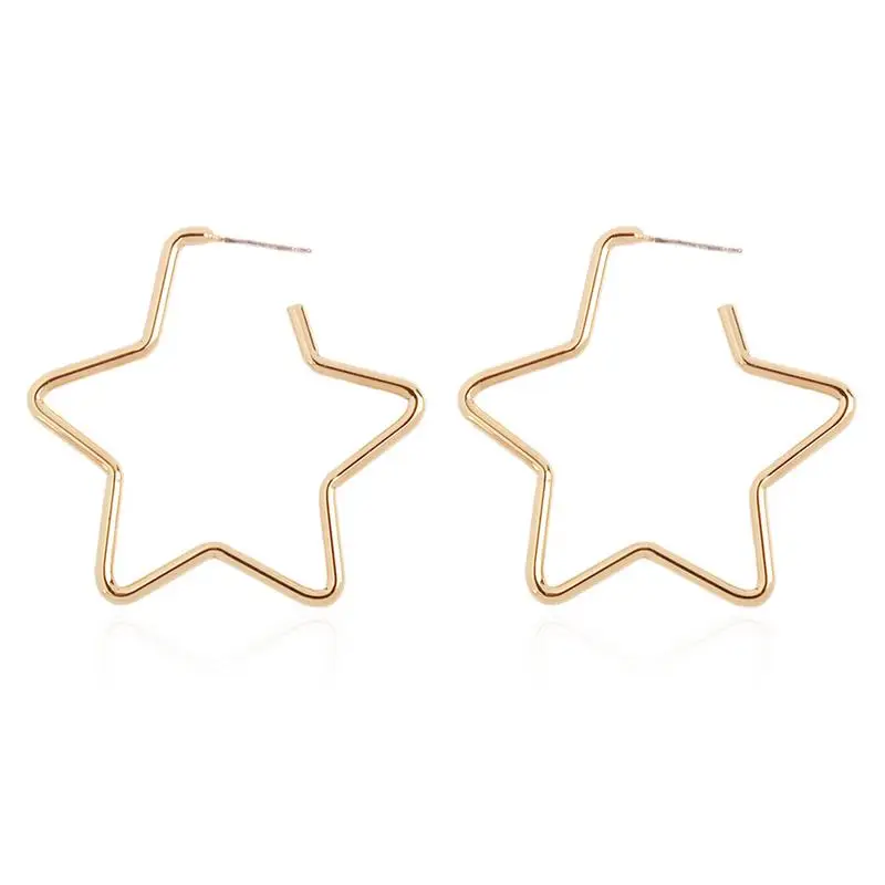 

Five-pointed Star Earrings Female Temperament Personality Atmosphere Geometric Square Love Earrings Simple Earrings