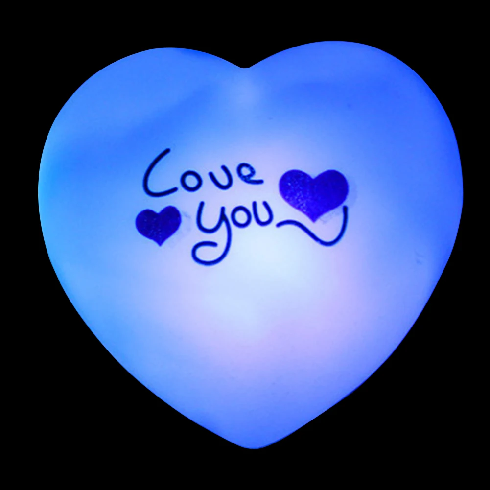 

Valentine's Day Bar Desktop Cafe Battery Operated Color Changing Decoration Lovely Heart Led Night Light Girlfriend Romantic