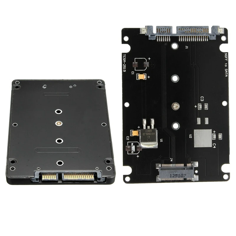 Высококачественный адаптер конвертер Чехол B + M Key Socket 2 M.2 NGFF (SATA) SSD до 5 SATA для карт