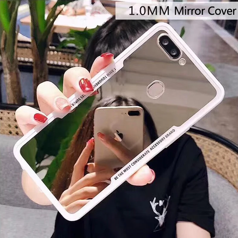 Модный зеркальный чехол для макияжа Huawei P20 Lite P30 Pro Mate 20 Honor 10 8X акриловый